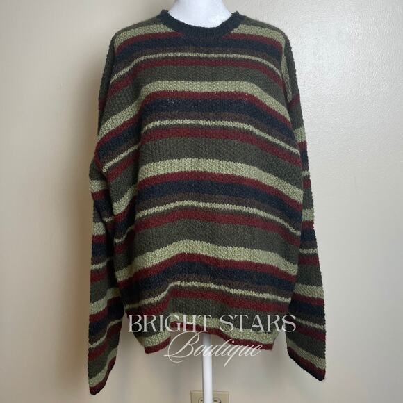 Extremely Rare Stripe Sweater ASO Joey Tribbiani Friends 90s Striped Crew Neck - Picture 5 of 12